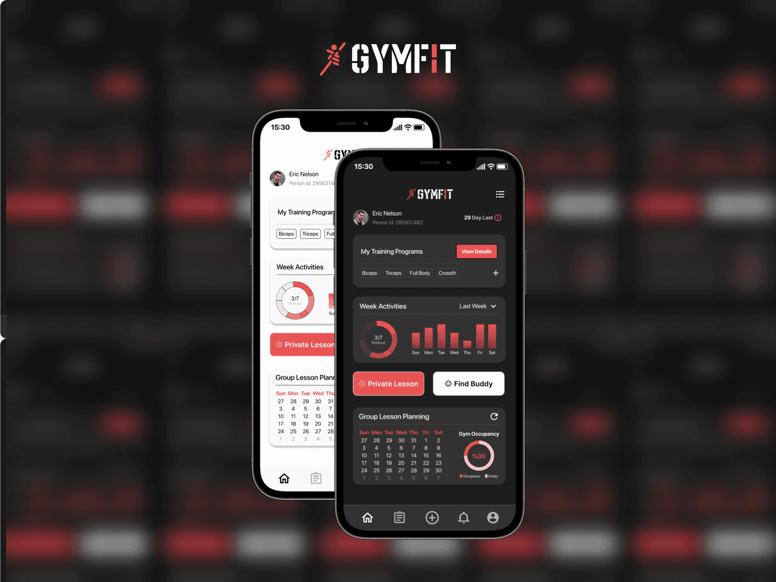 GYMFIT App Design